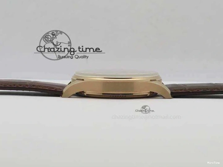 MIROTIME 0513 GoAnywhere Portuguese IW5444 RG White Dial RG Numbers On Brown Leather Strap A 7253